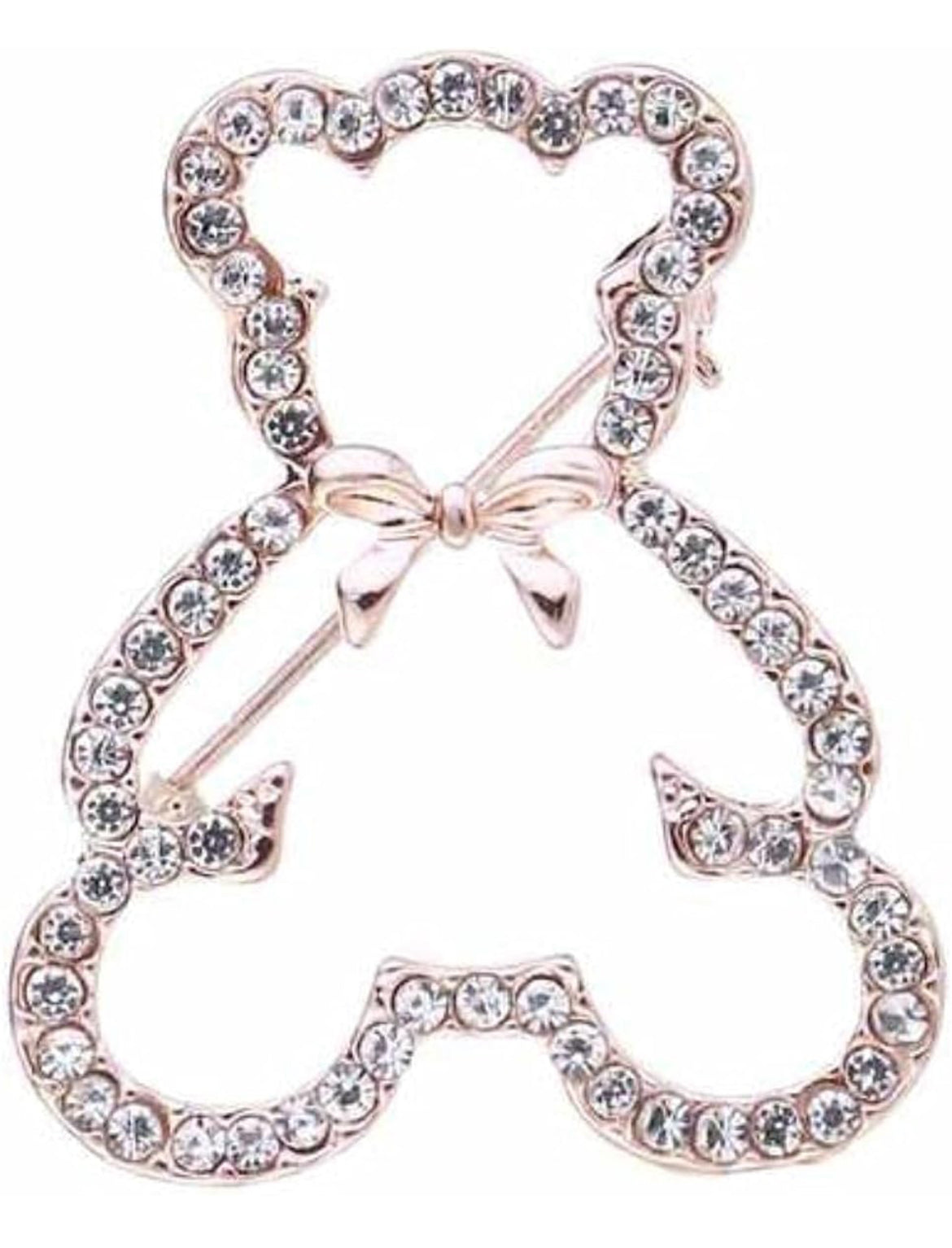 Brooches Classical Cute Teddy Bear Rhinestones