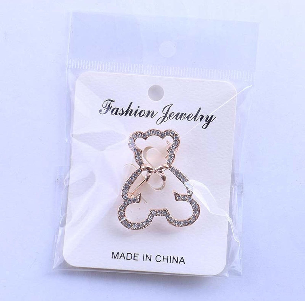 Brooches Classical Cute Teddy Bear Rhinestones