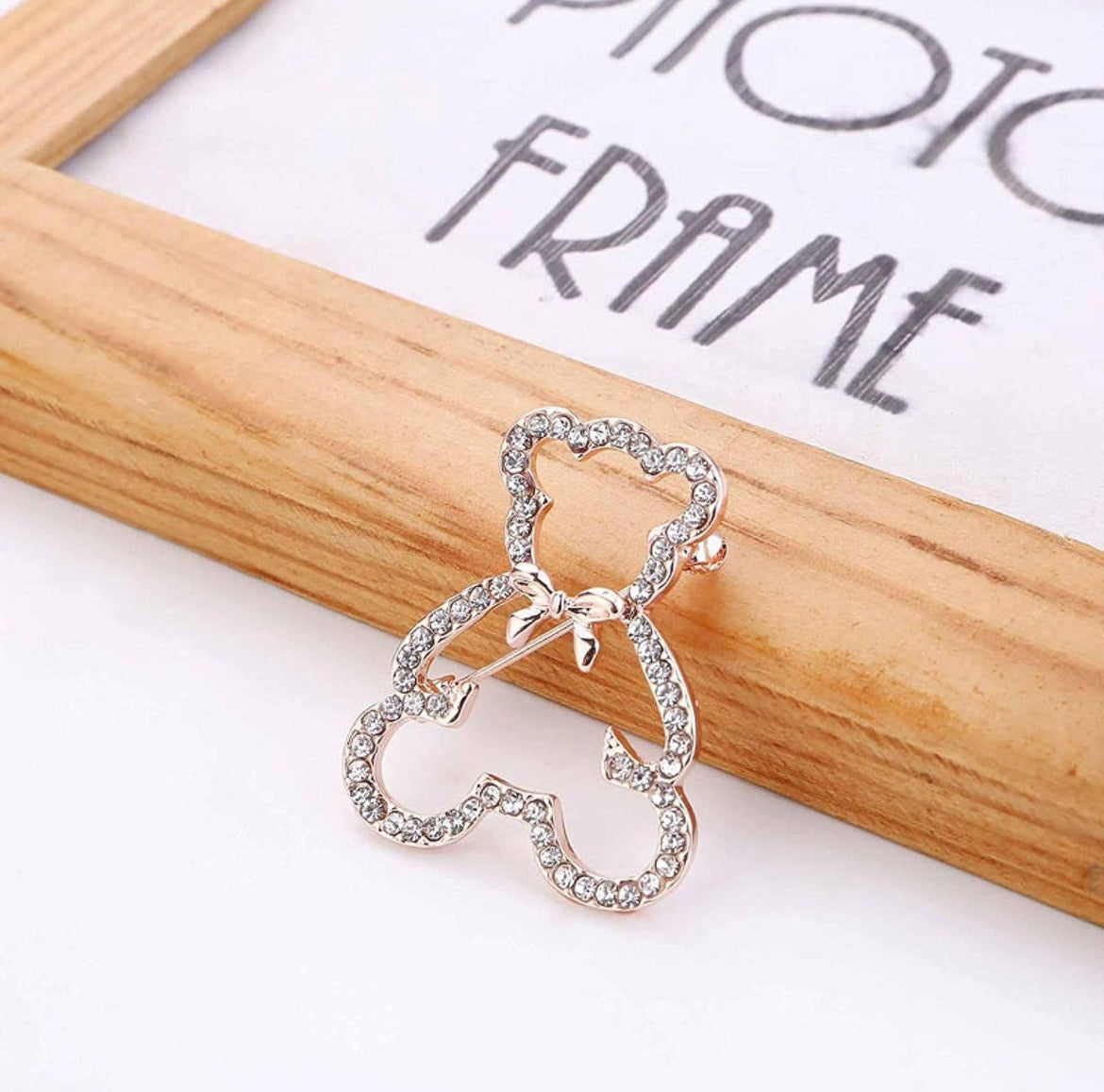 Brooches Classical Cute Teddy Bear Rhinestones