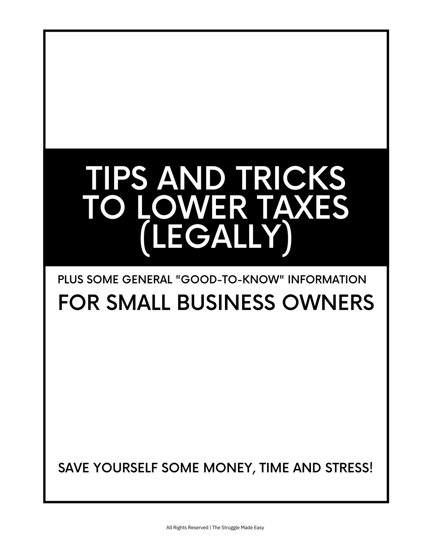 Tips & Tricks to Lower Taxes